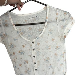 floral xs top from american eagle